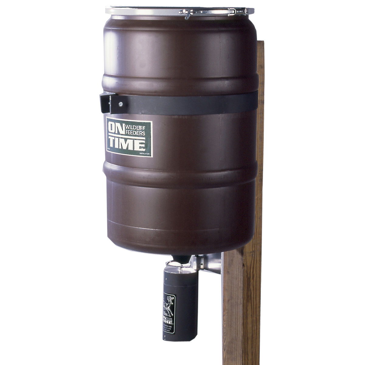 On Time 50003 Elite Lifetime Fish Feeder Combo 25 Gallon Capacity Built-In
