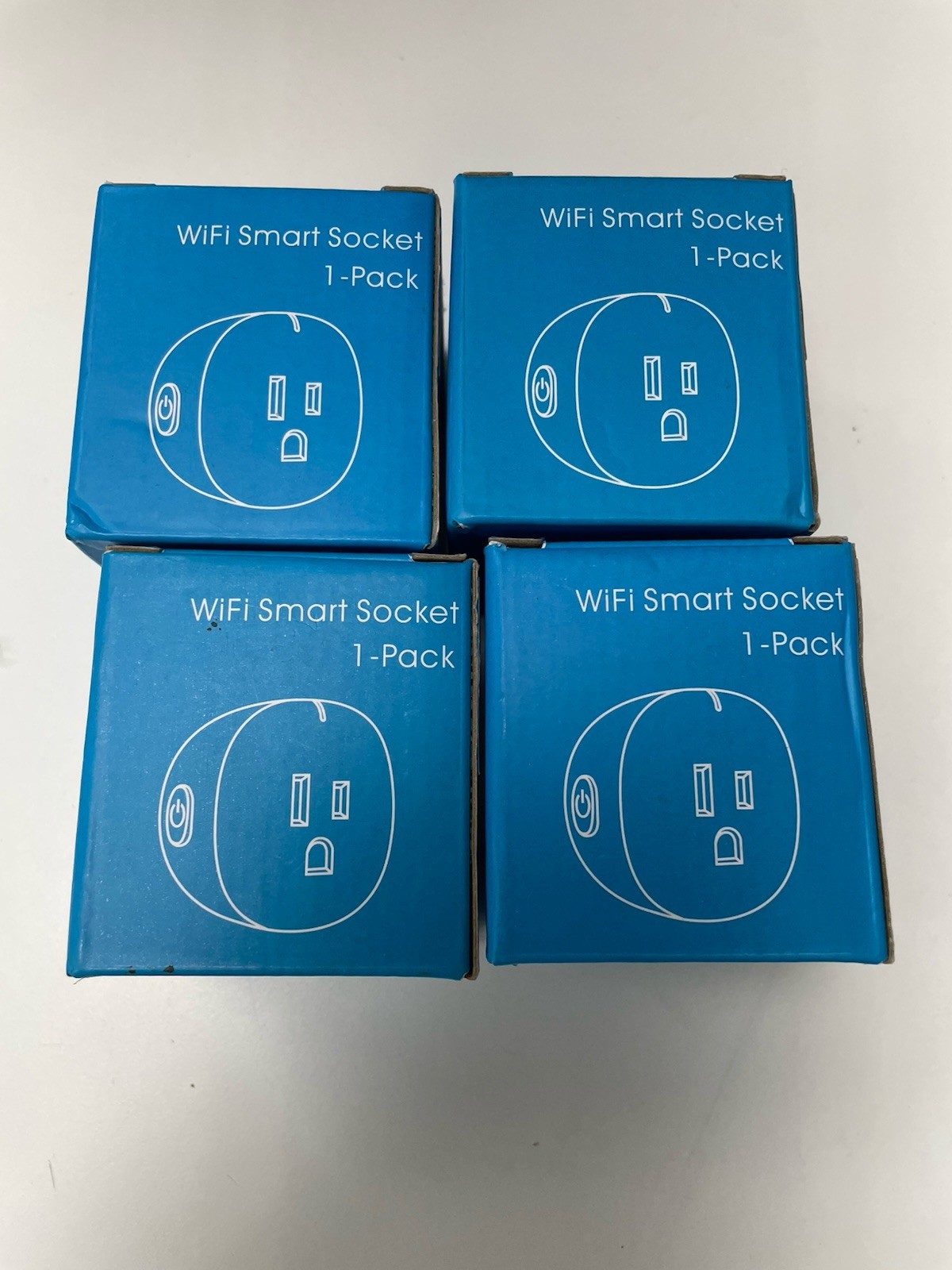 Lot Of 4 Intertek WiFi Smart Plug Socket Outlet YX-WS01A 2.4 G