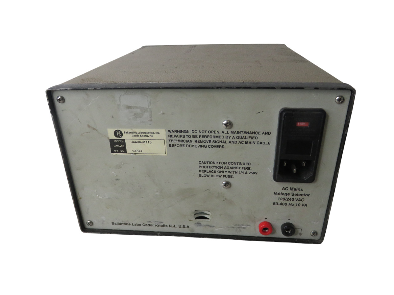 BALLANTINE 3440A RF MILLIVOLTMETER - Free Shipping