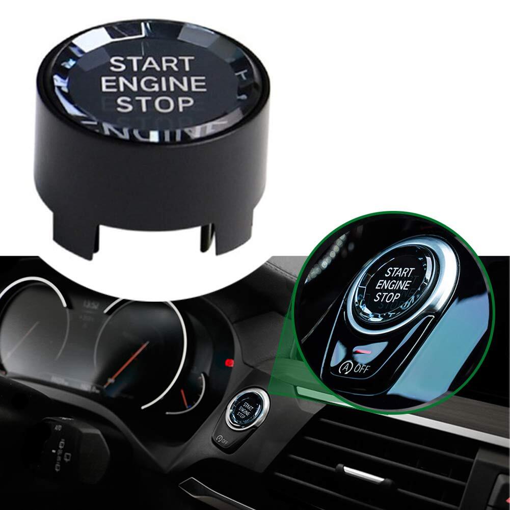 For BMW 1 2 3 5 6 7Series X1 X3 Black Engine Start Stop Push Button Switch Cover
