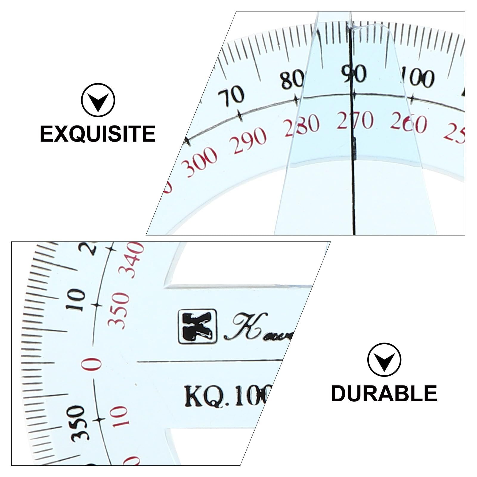 10pcs Goniometer Swing Arm Protractor Plastic Circle Drawing Tool Protractor ...