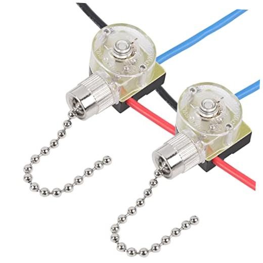 Ceiling Fan Switch ZE-110, Zing Ear Ceiling Fan Light Switch 3 Way 3 Nickel