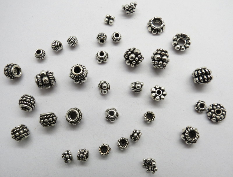 Bali Silver Beads Spacer Assorted Spacer Beads Similar Surprise Beads 20 Pieces