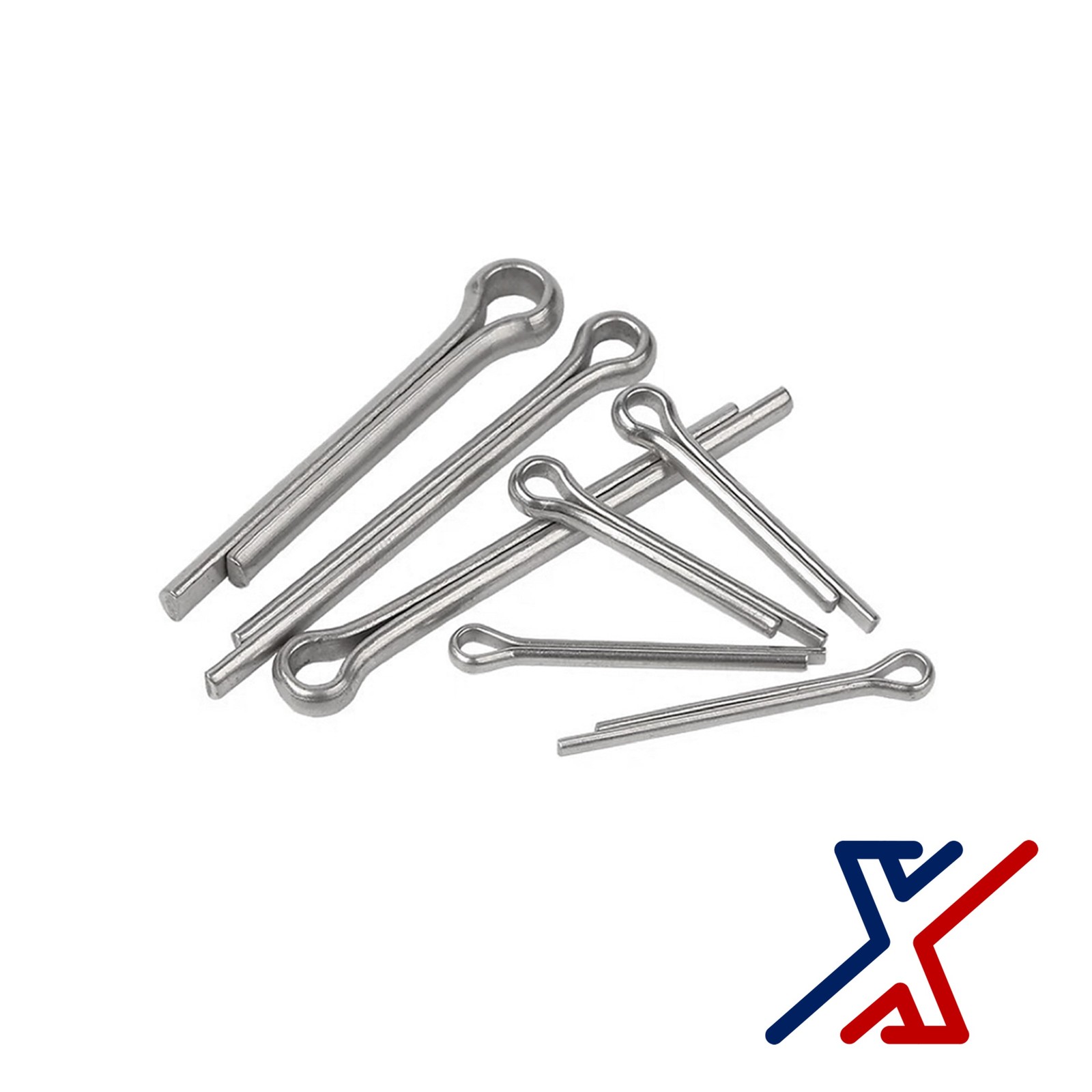 1/4" Diameter x 2 1/2" Long Carbon Steel Cotter Pin by X1 Tools