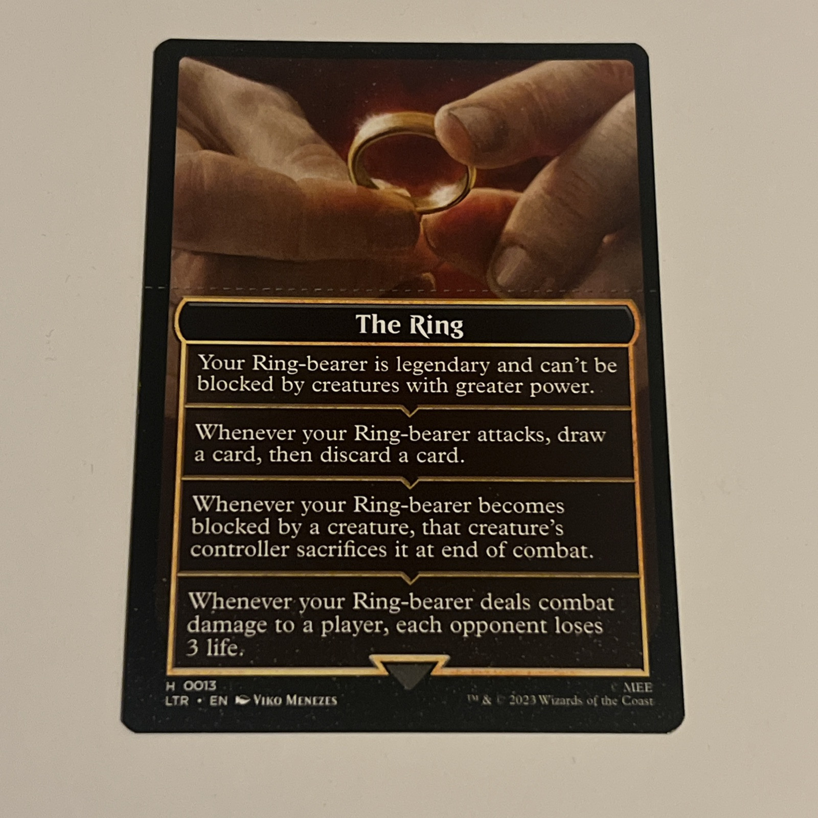 1x MTG The Ring The Ring Tempts You *HELPER TOKEN* The Lord of the Rings MINT