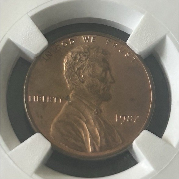 1982 Lincoln Memorial Small Cent Small Date Bronze 1C Philadelphia NGC MS65 RD