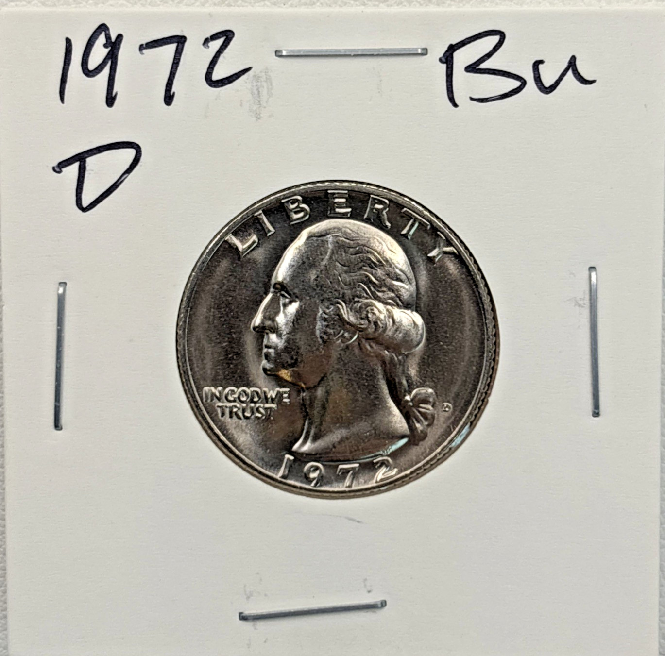 1972-D Washington Quarter BU (Brilliant Uncirculated) Denver Mint