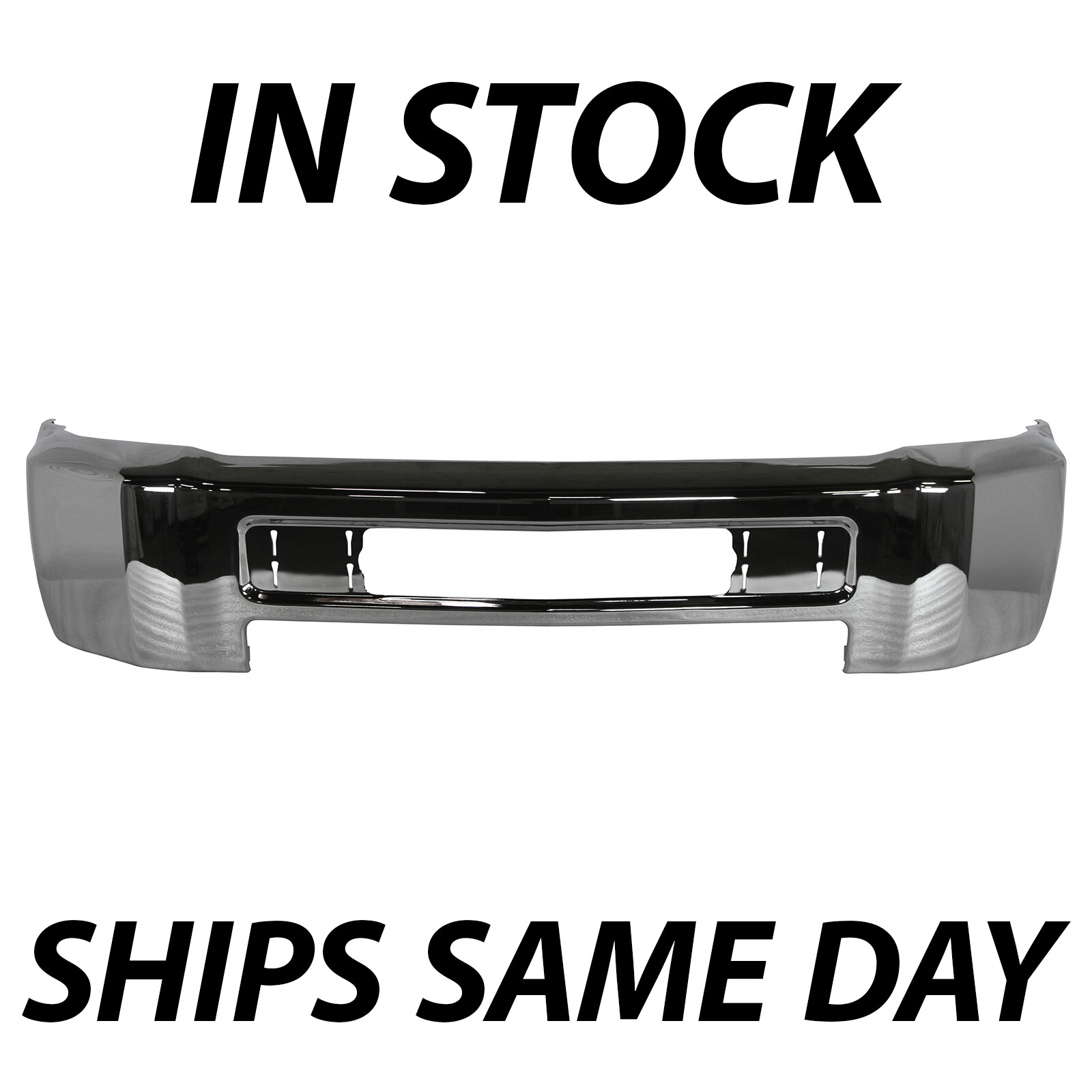 NEW Chrome - Front Bumper Face Bar for 2015-2019 Chevy Silverado 2500HD 3500 HD
