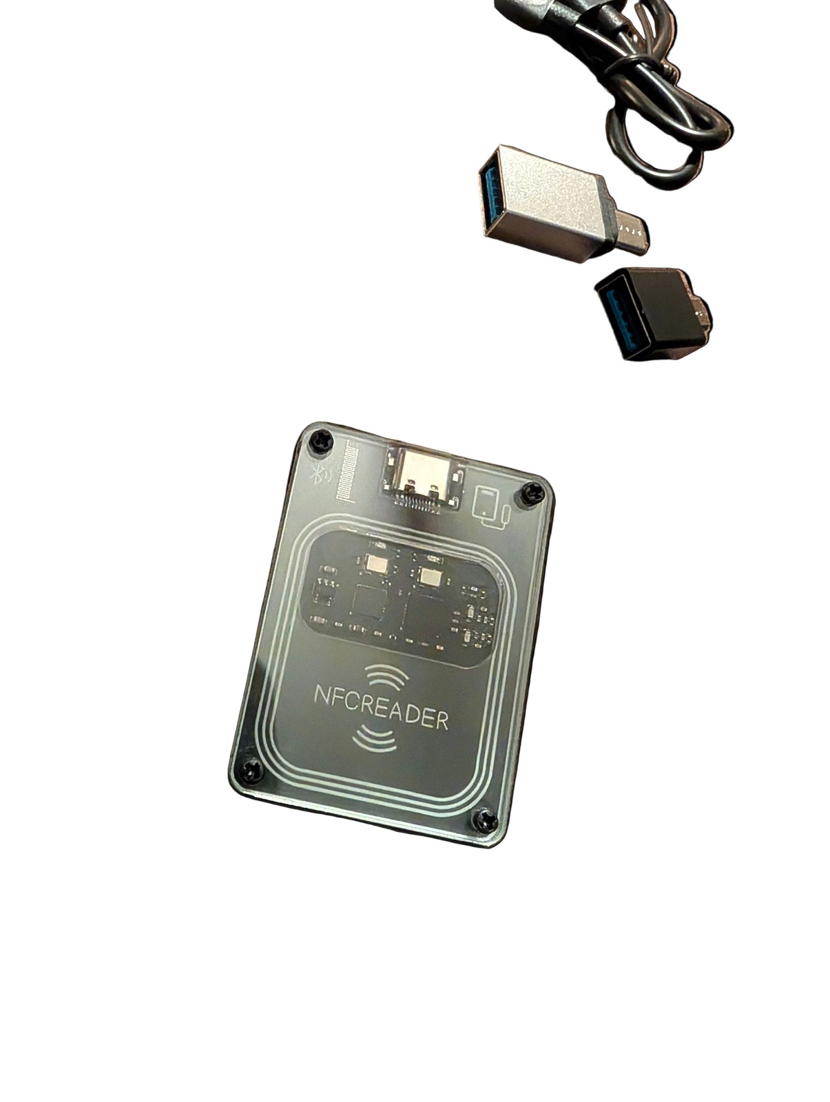 PCR532 NFC RFID Reader Writer | Bluetooth + USB | IC Card Reader Copier | 13.56M