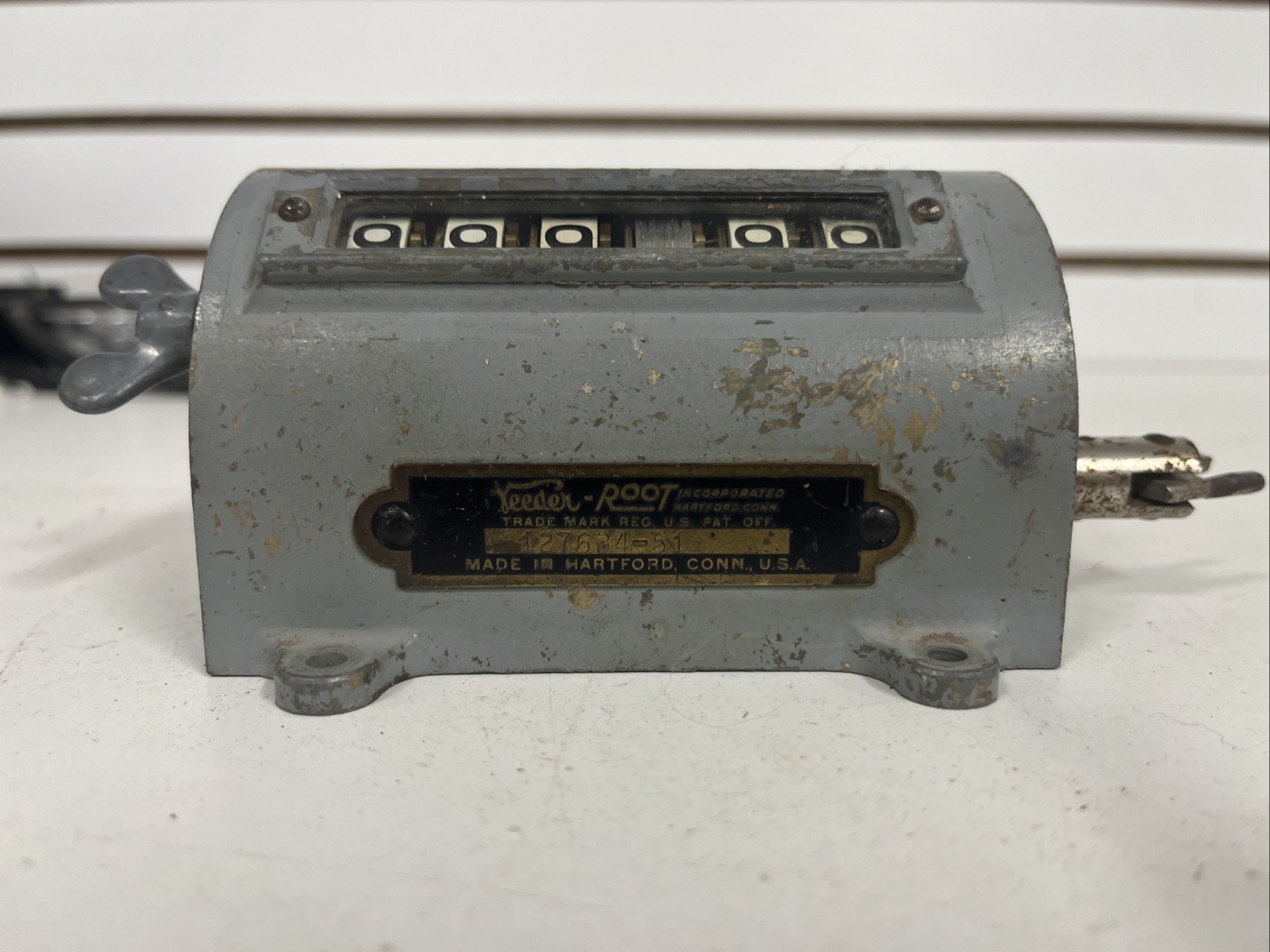 Working Veeder Root Mechanical 6-Digit Display Counter USA