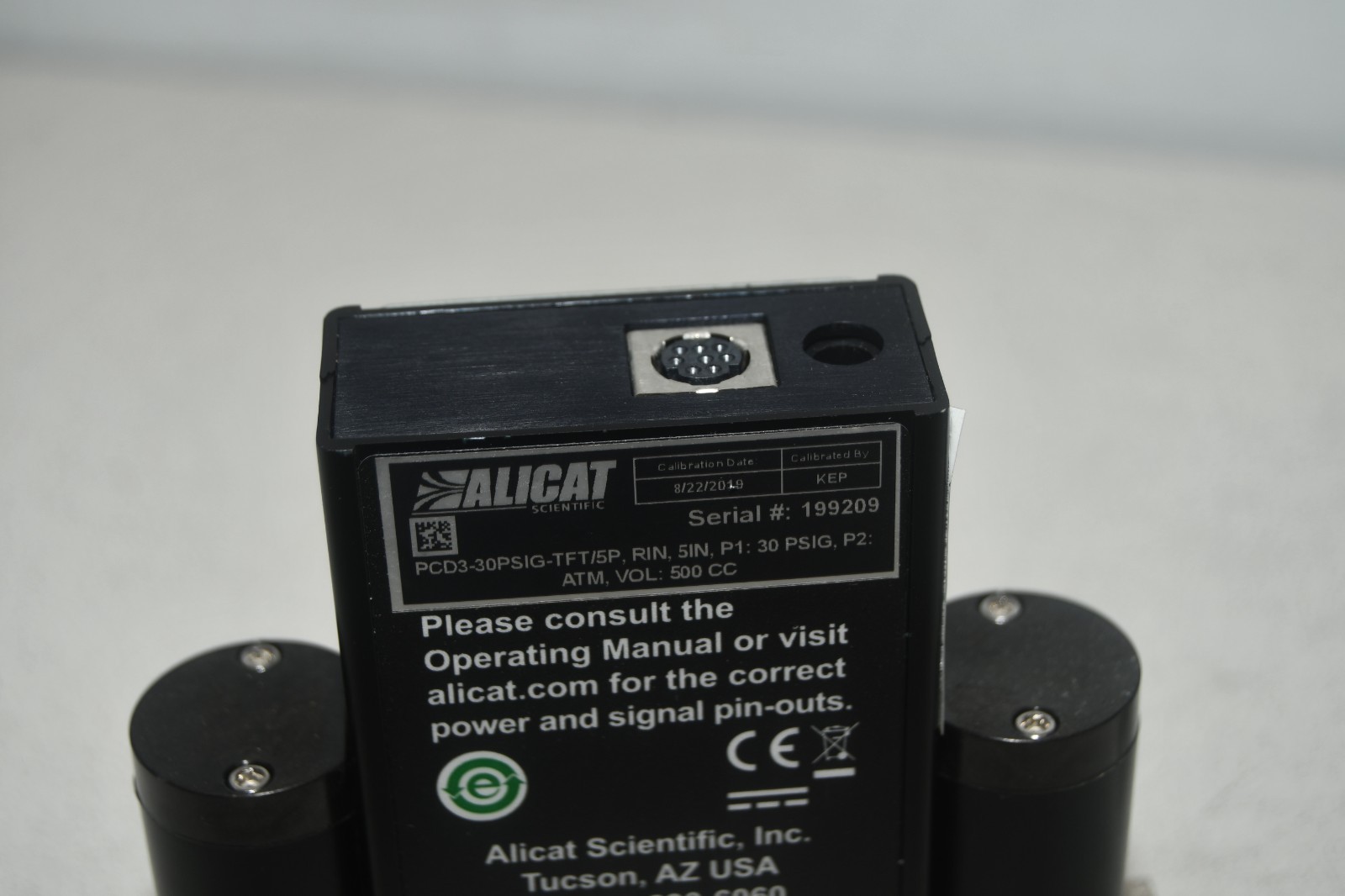 ^ Alicat PCD3-30PSIG-TFT/5P RIN 500CC Flow Controller #X8324