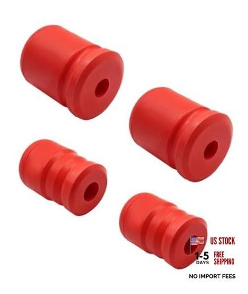 4 Pcs Front and Rear Bump Stop Set Fits For Jeep Wrangler JK JKU Sport Rubicon