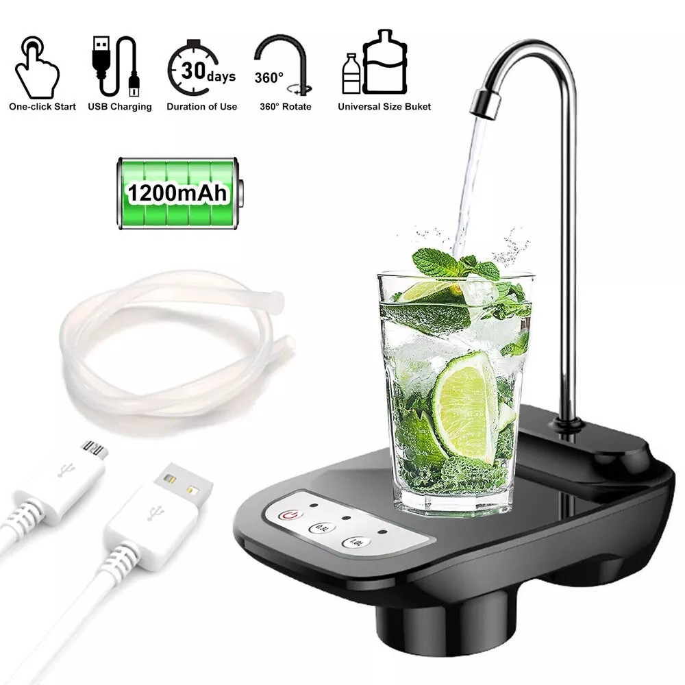USB  5 Gallon Water Bottle Switch Pump Electric Automatic Universal Dispenser