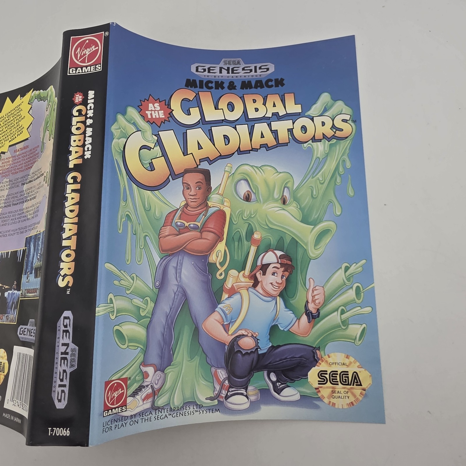 Mick & Mack Global Gladiators - Case Only - Sega Genesis - Authentic (No Game)