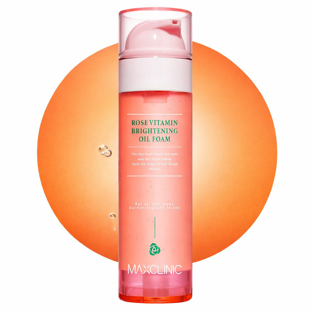 MAXCLINIC Rose Vitamin Oil To Foam Cleanser Hydrating K-Beauty Face Wash