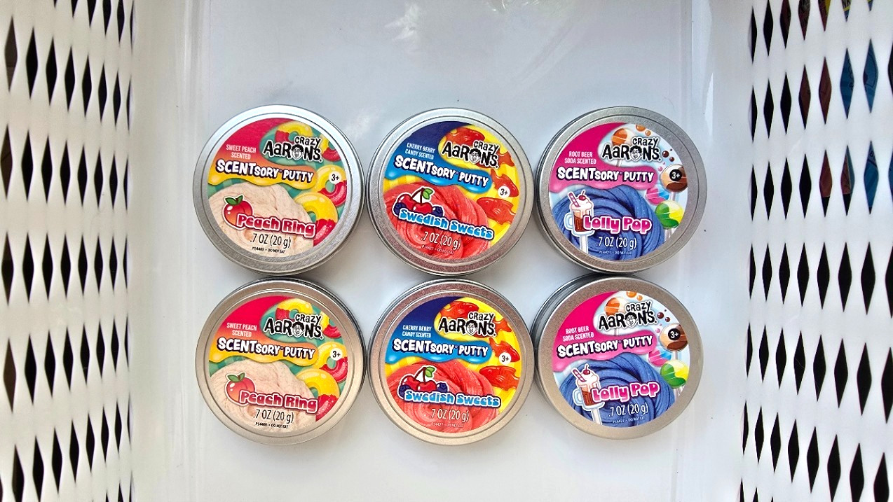 .7oz (20G) CRAZY AARONS FSCENTSORY PUTTY! PEACH RING!