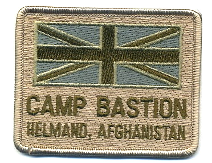 ISAF CAMP BASTION HELMAND WE DO BAD THINGS TO BAD PEOPLE vêlkrö PATCH: US FLAG