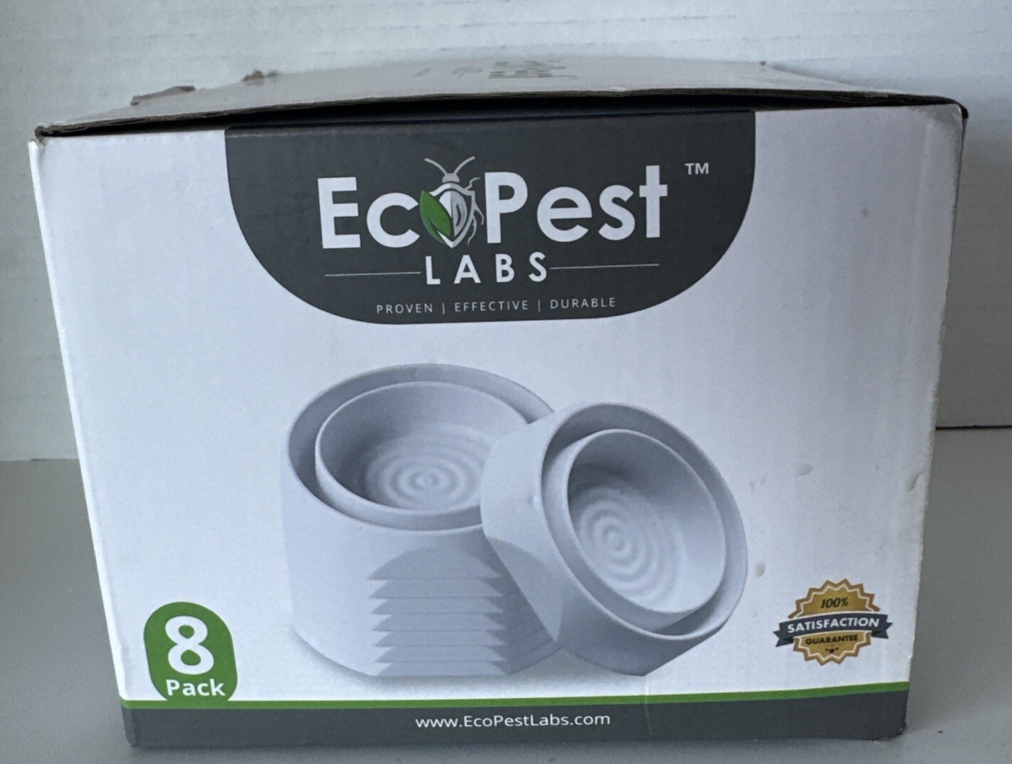 8-Pack EcoPest Bed Bug Blocker Pro Interceptor Traps, Dual Reservoir Design