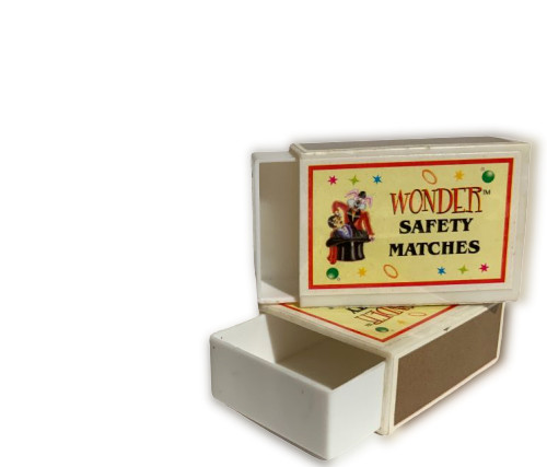 CIRCUS MATCHBOXES Ghost Magic Trick Pops Out Pocket Acrobatic Moving Match Box