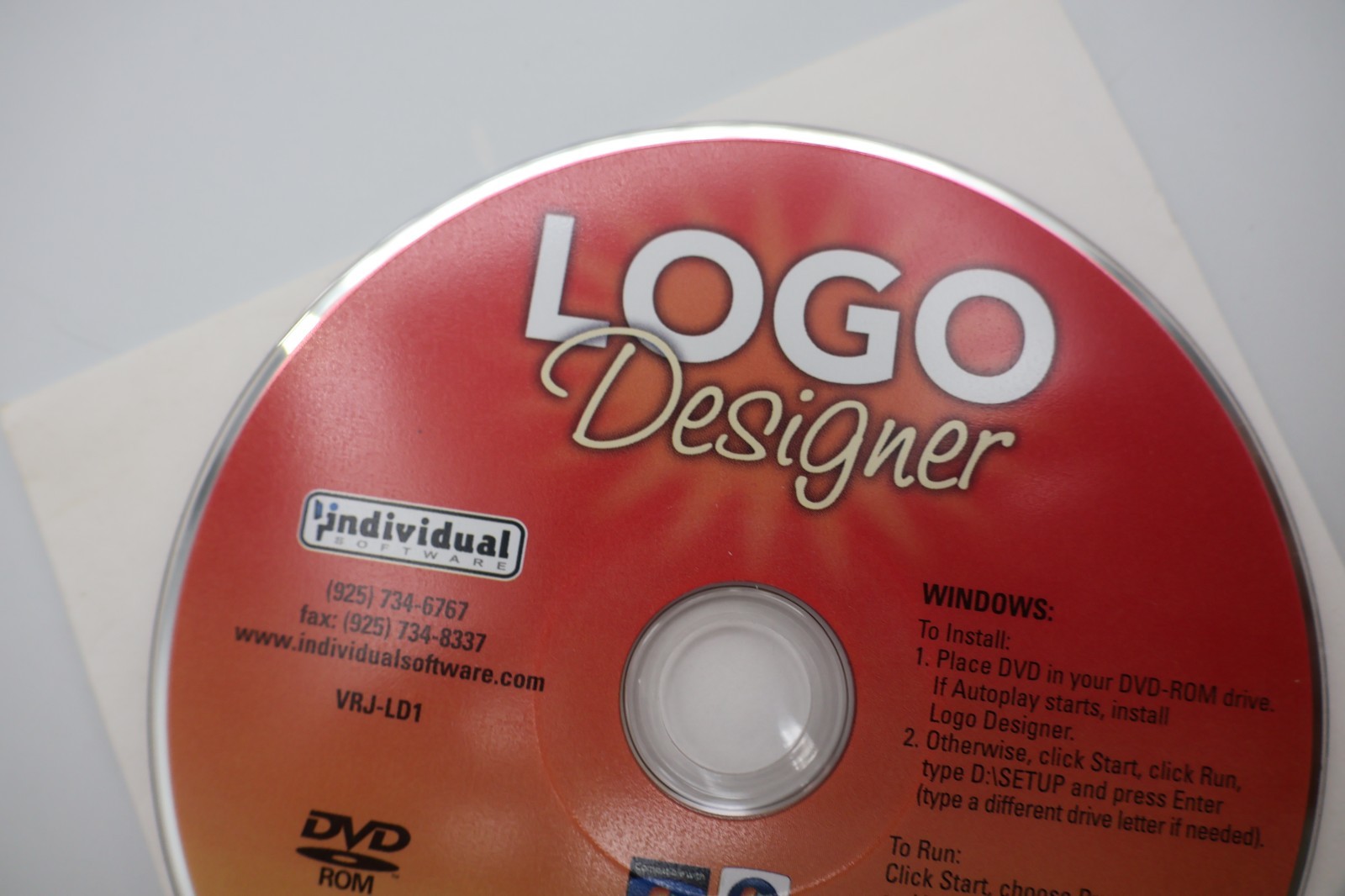 Logo Designer By Individual Software For Windows- Disc only. Dut's Deals