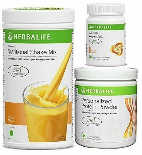 Herbal Formula 1 Combo of Mango Shake + Protein Powder & Afresh Peach