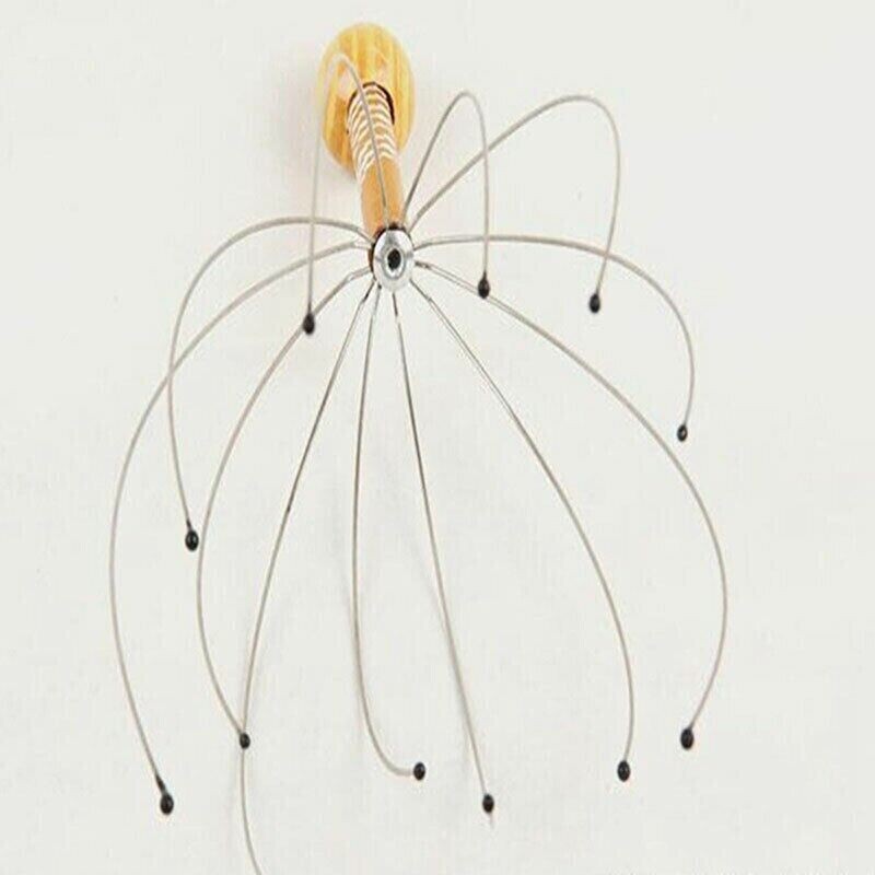 2PCS Head Massager Scratcher Neck Massage Scalp Relax Calm Stress Relief Octopus