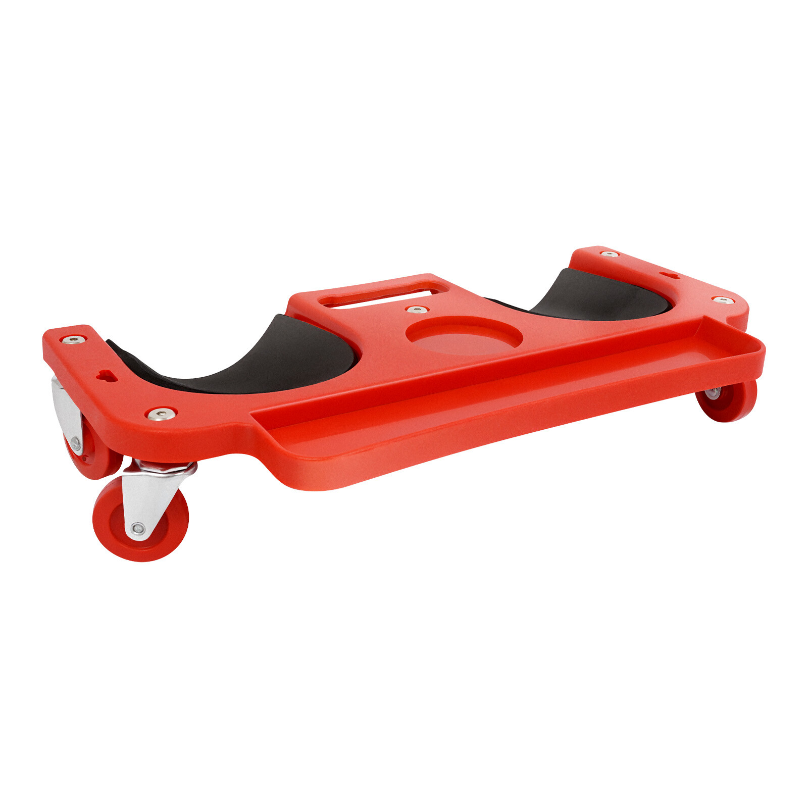 Rolling Knee Pads With Wheels Creeper Used For Tile Work Floor Construction Red