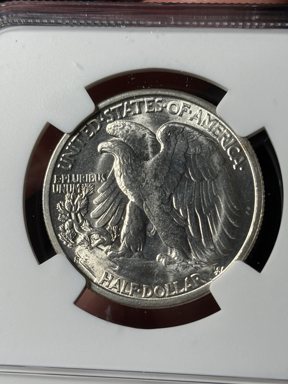1944-S NGC MS63 Walking Liberty Half Dollar Blast White