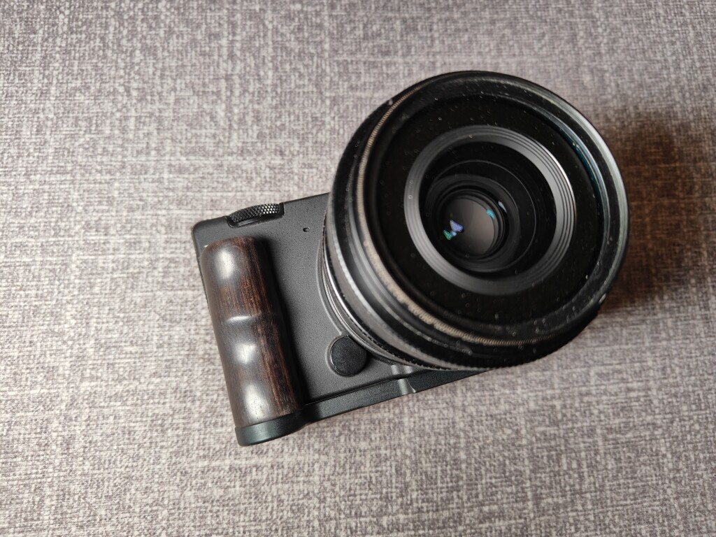 Handmade Wood L Handle Hand Grip Aluminium Alloy Plate Base For Sigma FP Camera