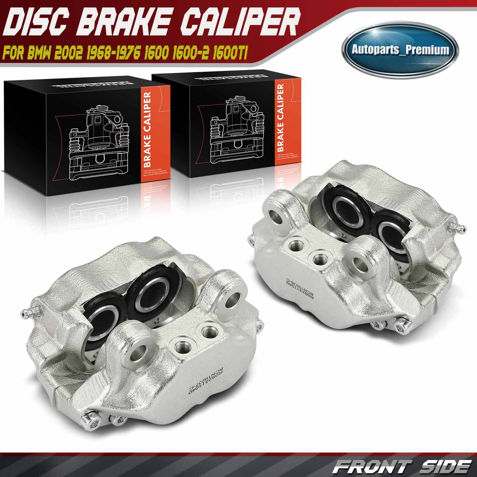 Pair Front Side Brake Caliper for BMW 2002 1968-1976 1600 1600-2 1600ti 2000ti