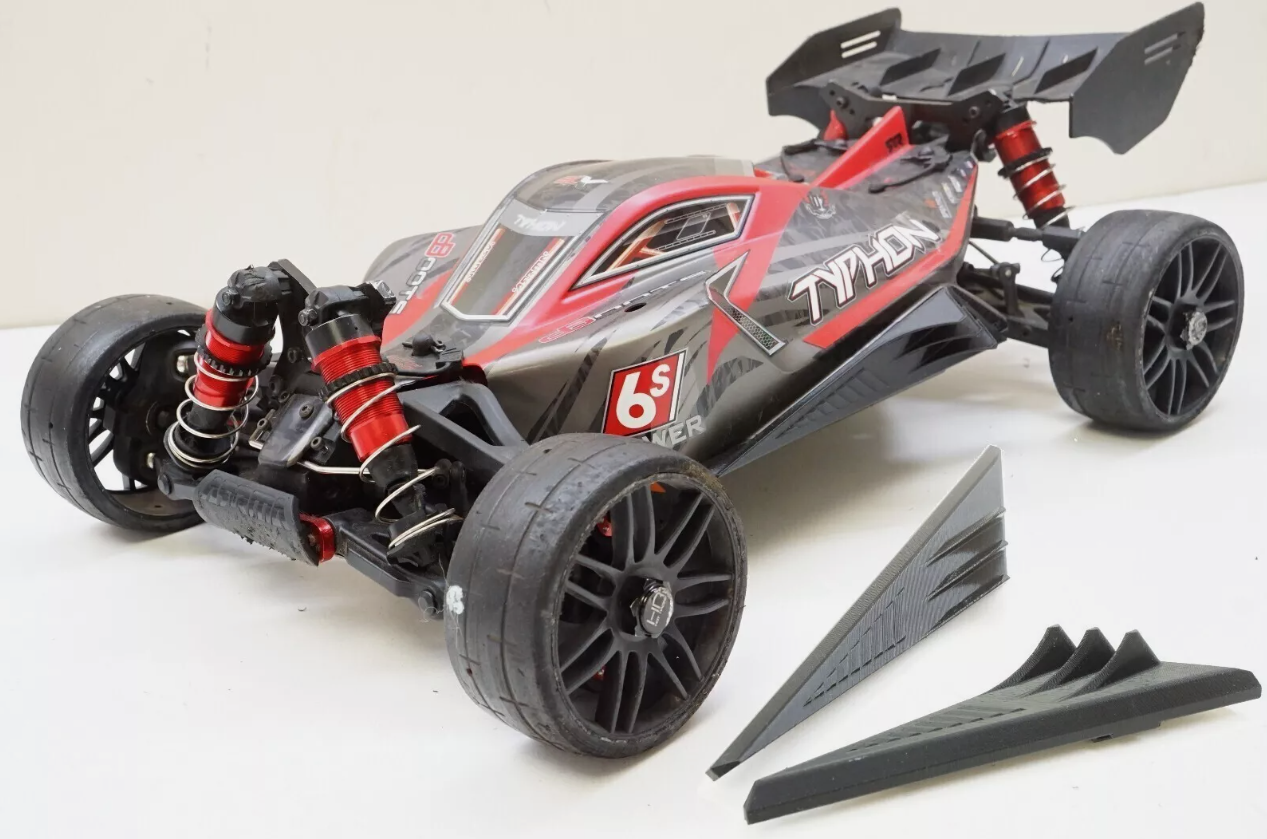 High Downforce Aero Side Skirts for Arrma Typhon 6s 1/8 BLX Buggy