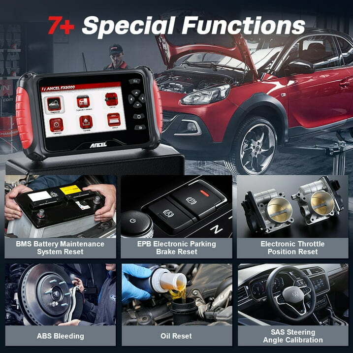 Ancel FX8000 Automotive Car Diagnostic Tool OBD2 Scanner All System Code Reader
