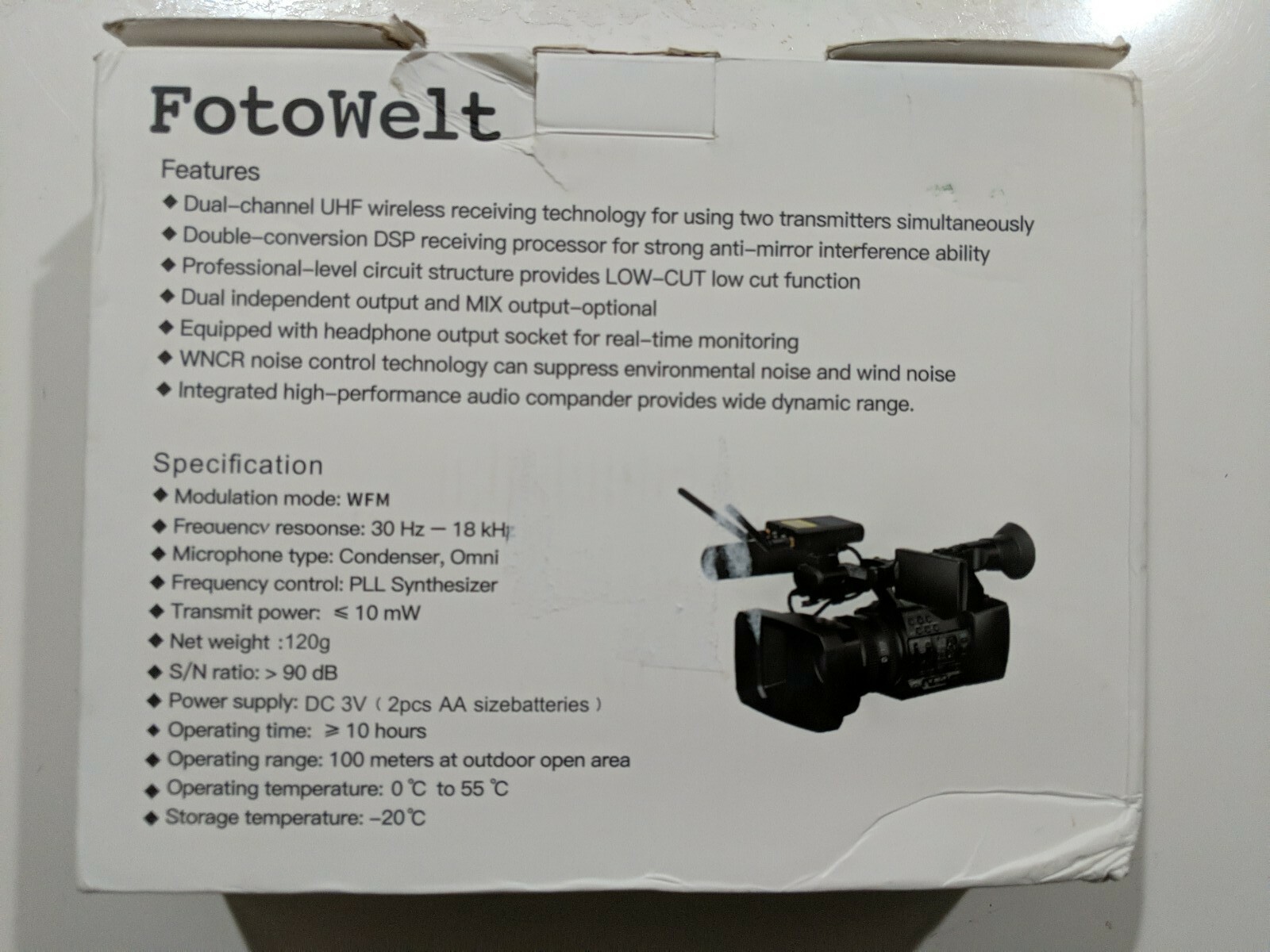 Pixel 50-Channel Professional UHF Wireless Microphone System WM-9
