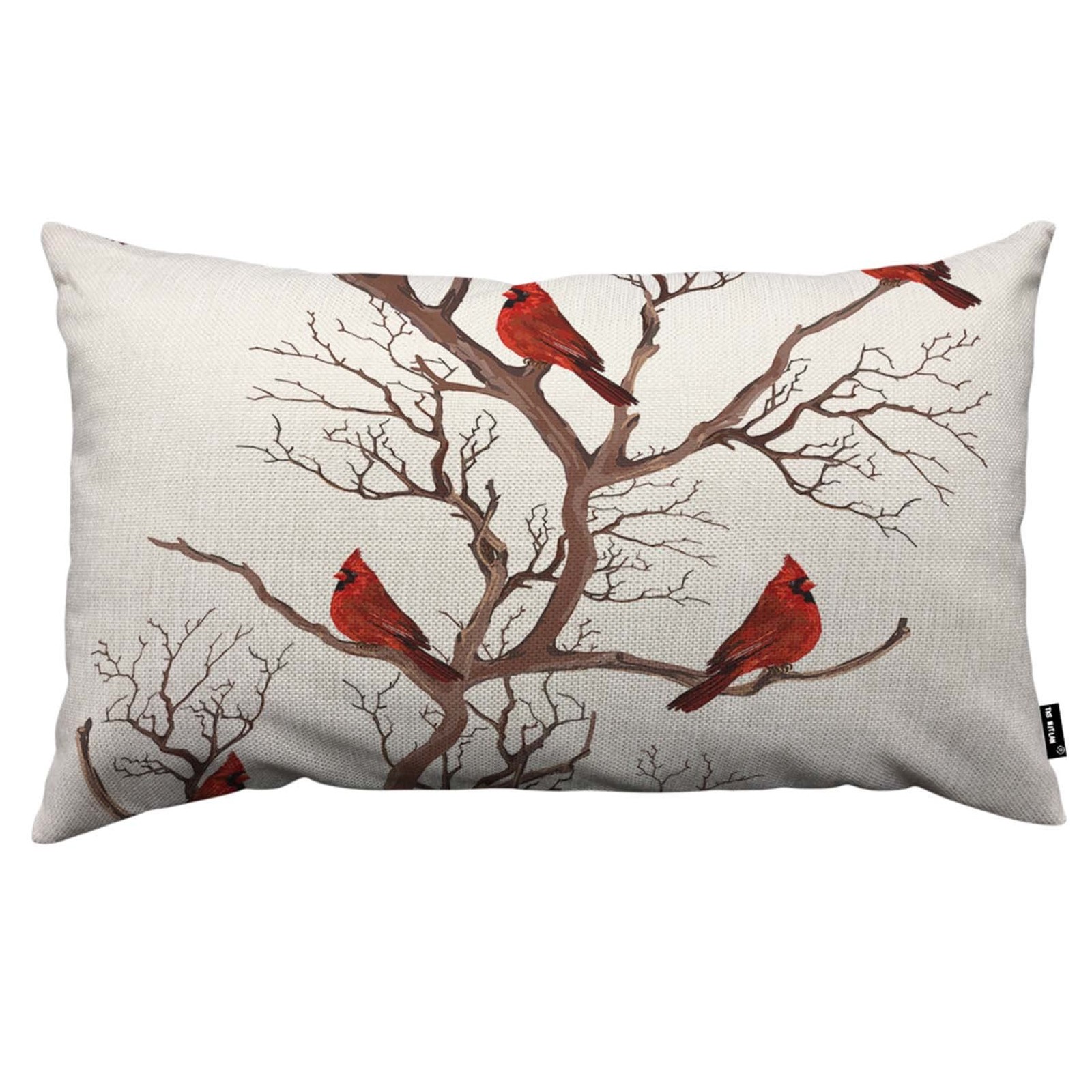 TKS MITLAN Beautiful Red Birds 20" x 12" (Pack of 1),