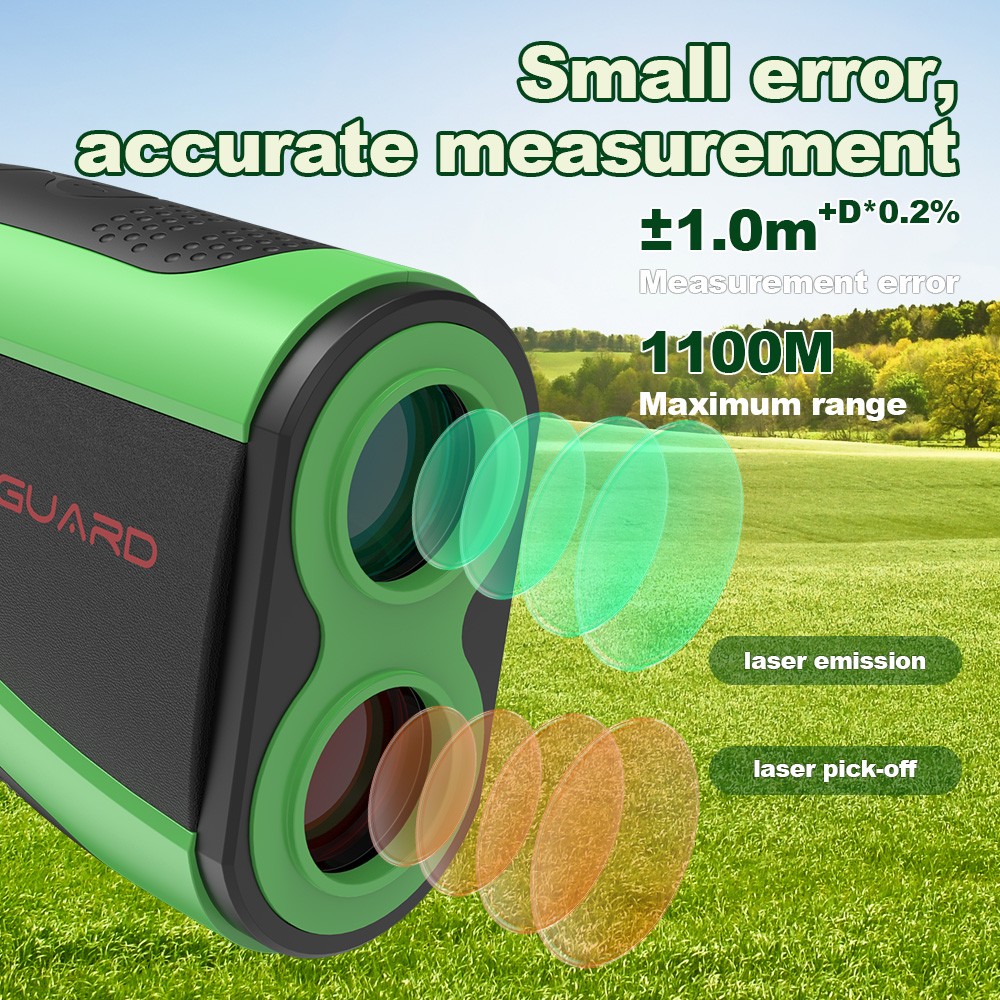Golf Rangefinder with Slope 1200Yards Range Finder Golf Flag Locking Vibration