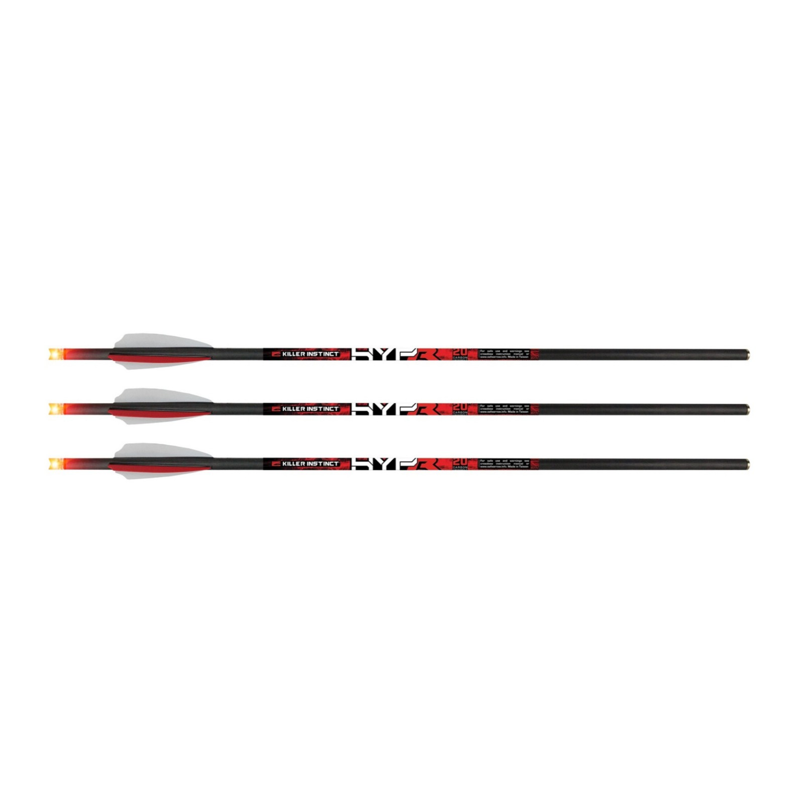 Killer Instinct Lethal 405 FPS Crossbow with Lighted Crossbow and Broadheads