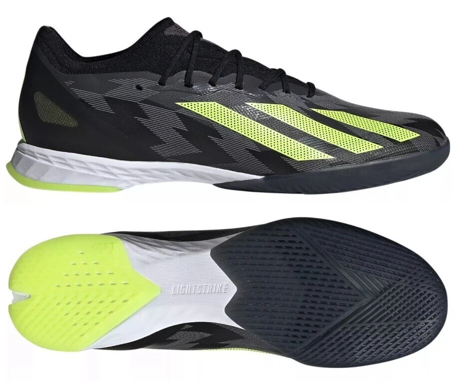 adidas Men’s 11 X CRAZYFAST Injection.1 Indoor Soccer Shoes Black IG6272 $150