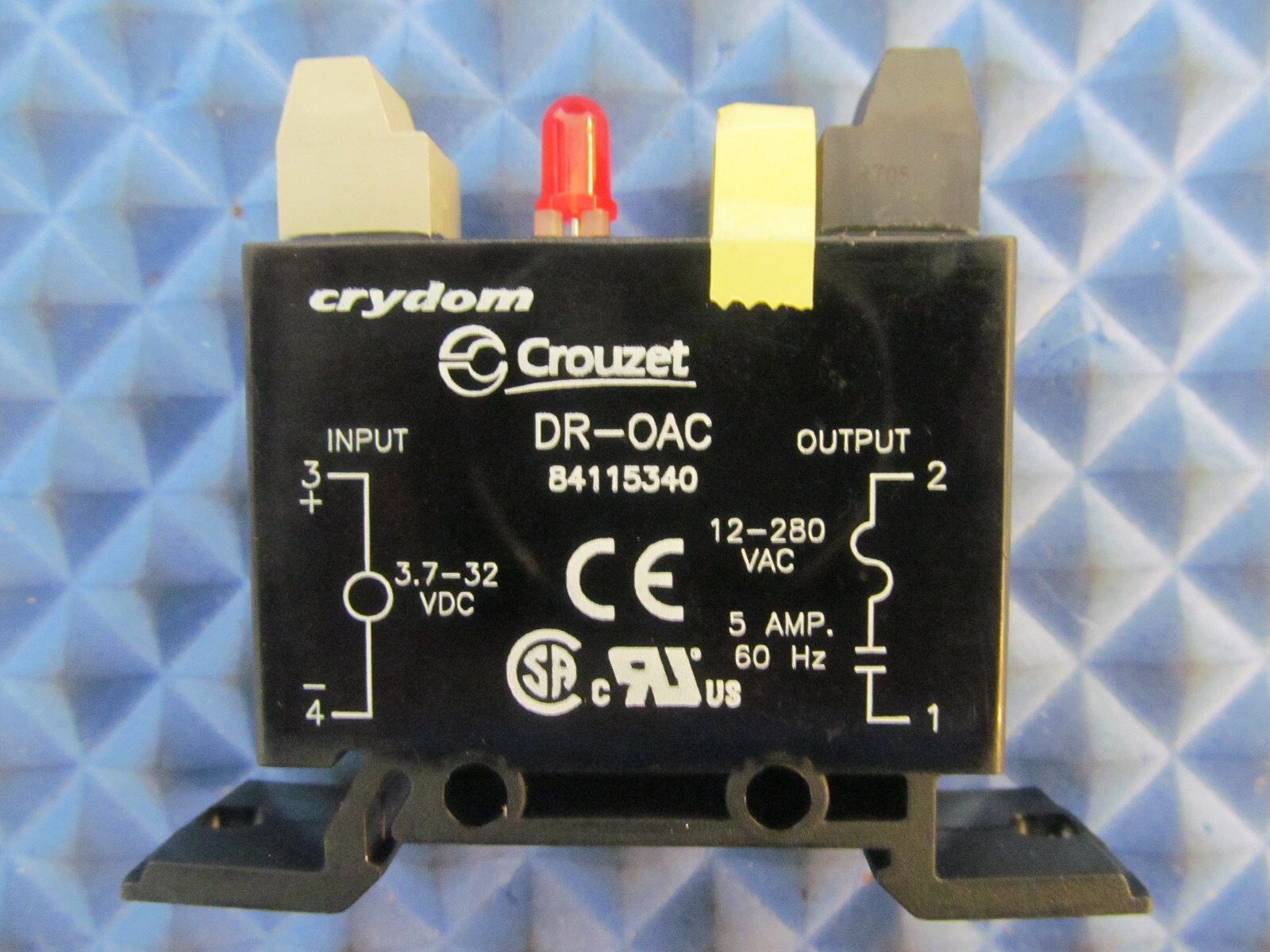 NOS Crydom Crouzet Relay Module DR-0AC 3.7-32 VDC 12-280 VAC 5A