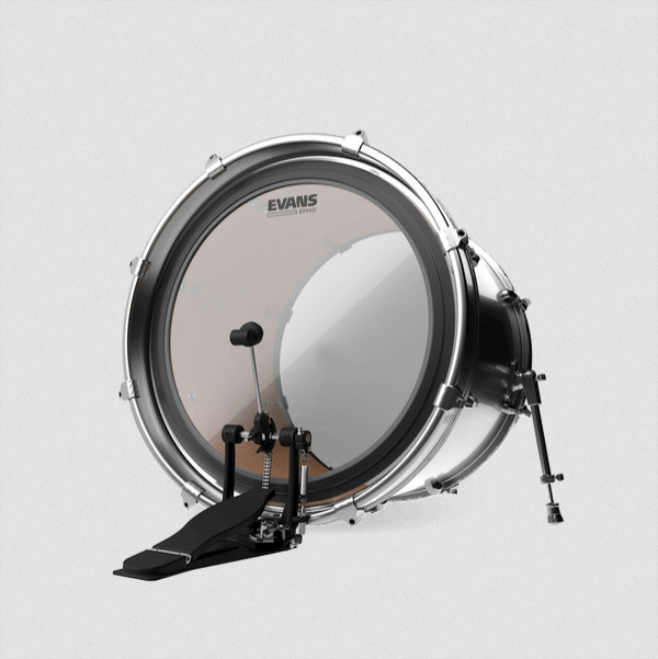 Evans EMAD 24" Batter-Side Kick Drumhead | Clear