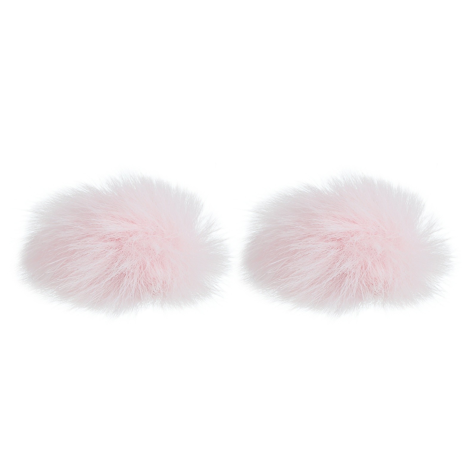 Furry Microphone Windscreen 5mm x 55mm for Microphone Pink 2 Pack