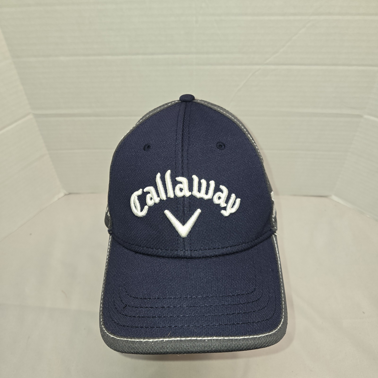 Callaway Tour Authentic Hat One Size  XR Odyssey Navy Gray Embroidered Euc