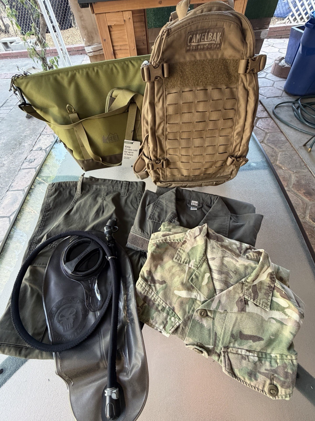 Camelbak H.A.W.G Hydration Backpack Coyote Brown Bundle (Please Read Listing)