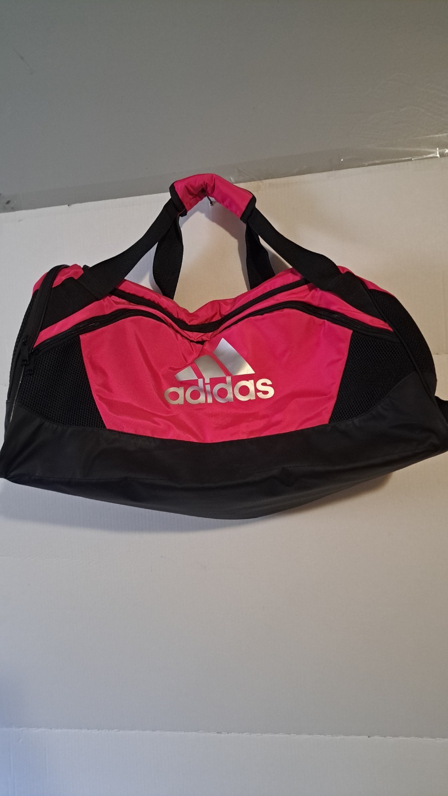 Adidas Duffle pink-Black  Gym Bag Size 22x11 Approx.