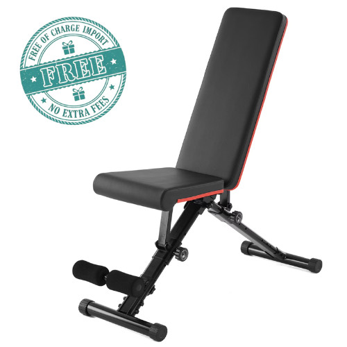 GIANNA 9 Positions Adjustable Weight Bench, 795 lb, Home Gym Fitness, Black