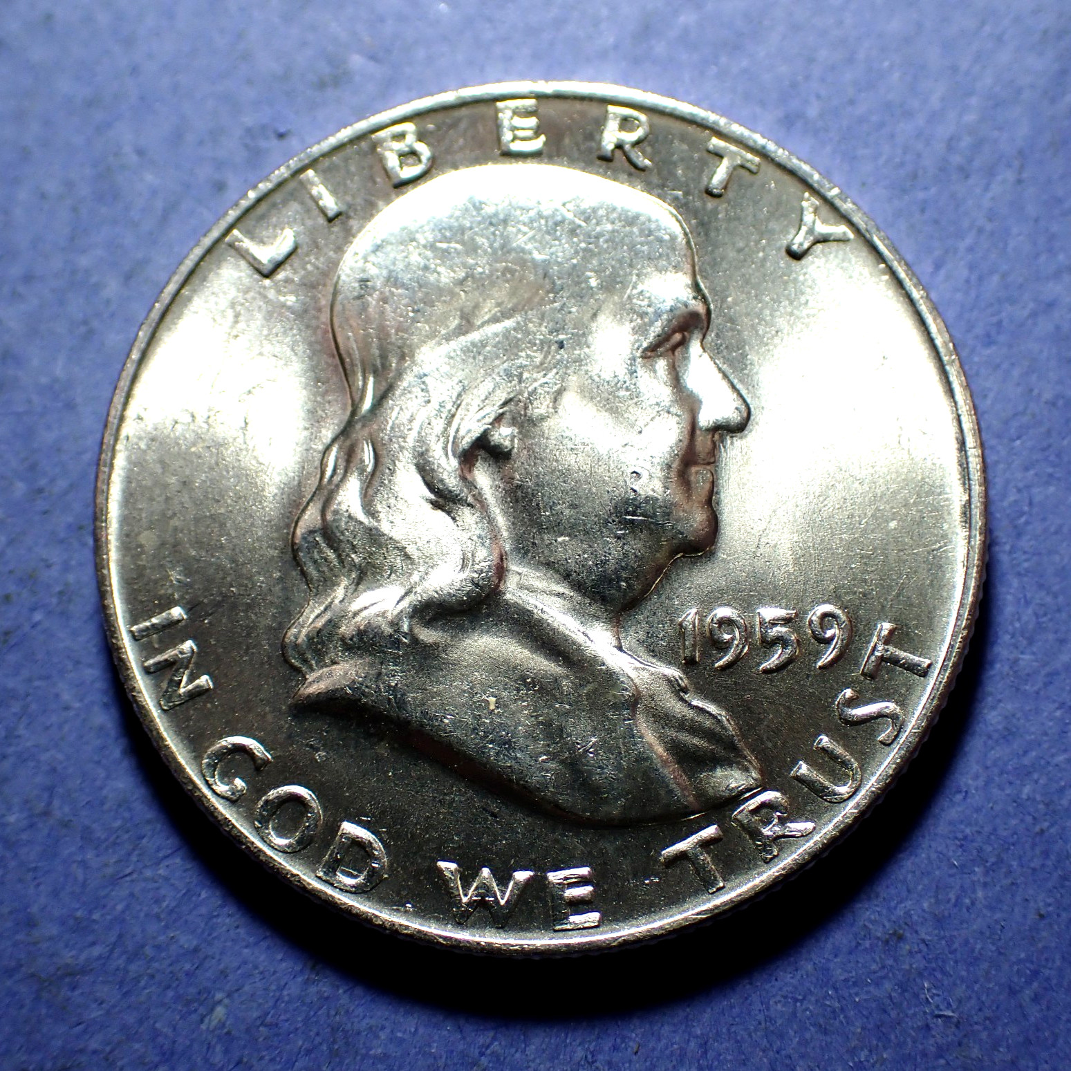 1959 Franklin Half Dollar  Near Ch. BU