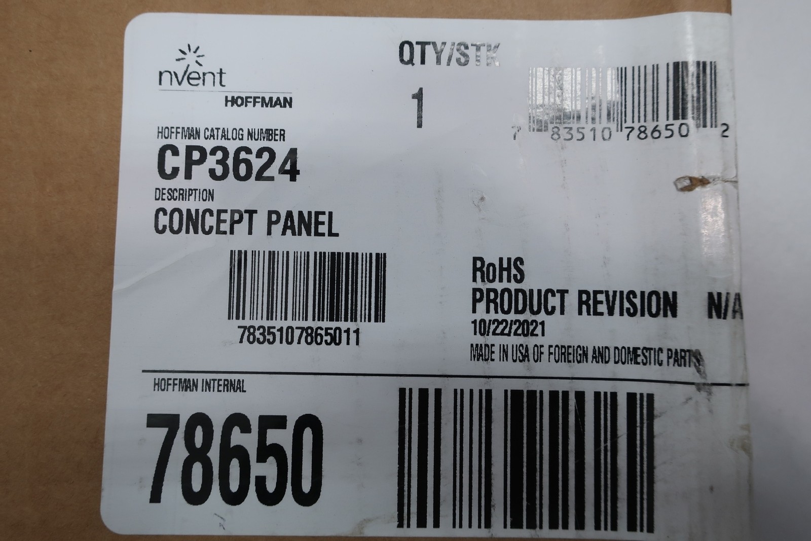 Hoffman CP3624 Concept Panel 36in X 24in