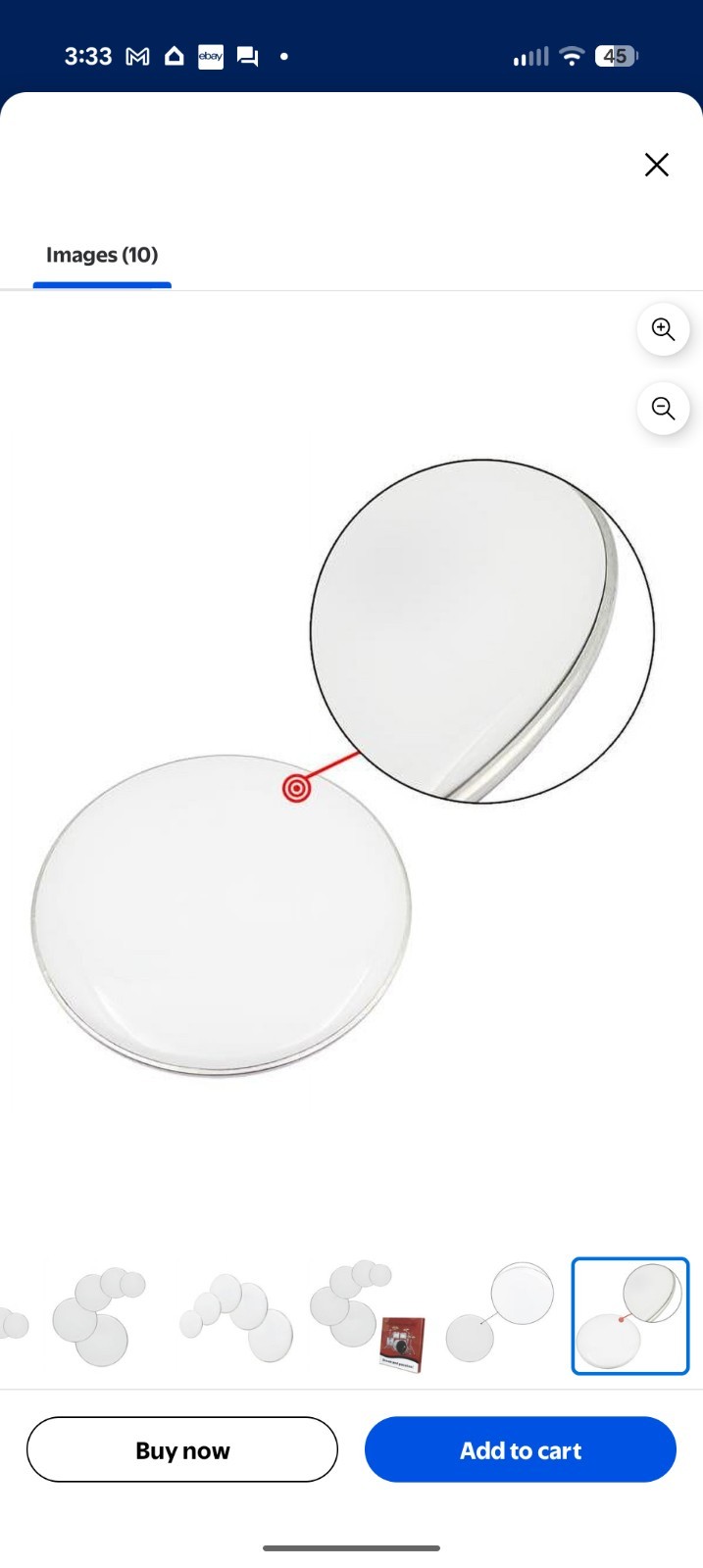 Drum Heads (22", 16", 14", 13", 12") White