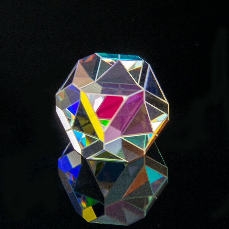 2pcs Cross Dichroic Cube Prisma Dice Octahedral Beam Combiner Prism