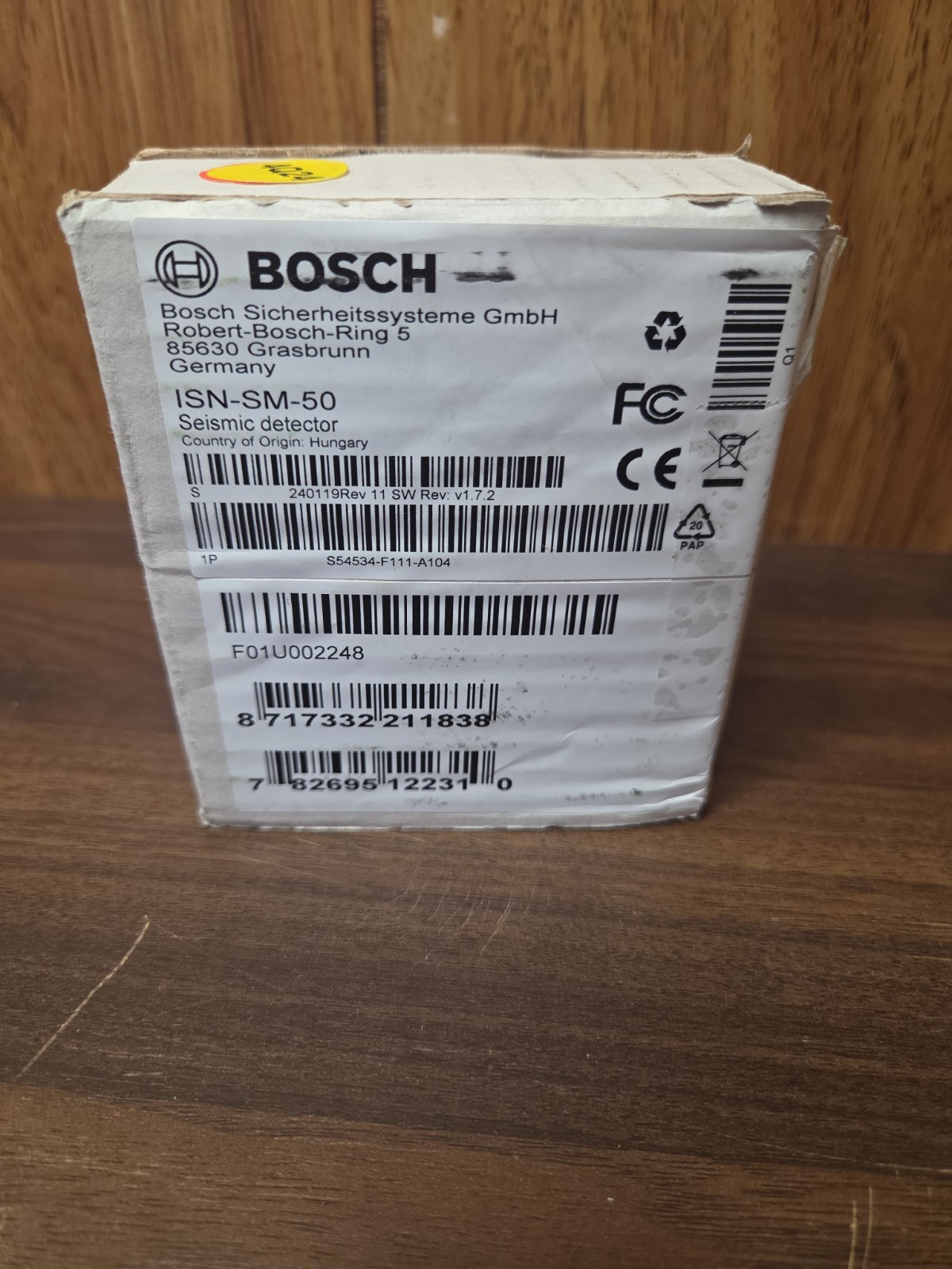 Bosch ISN-SM-50 Seismic Detector 8717332211838 782695122310 NEW