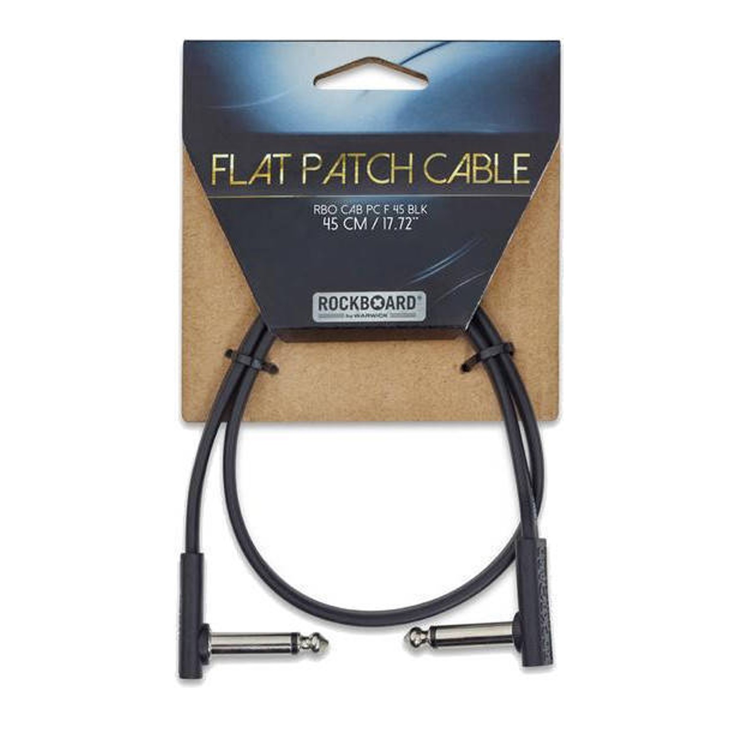 RockBoard Flat Patch Cable 45cm / 17.72" Black